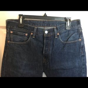 Levi’s Men’s 501 32x30 Dark Wash Regular Fit Jeans